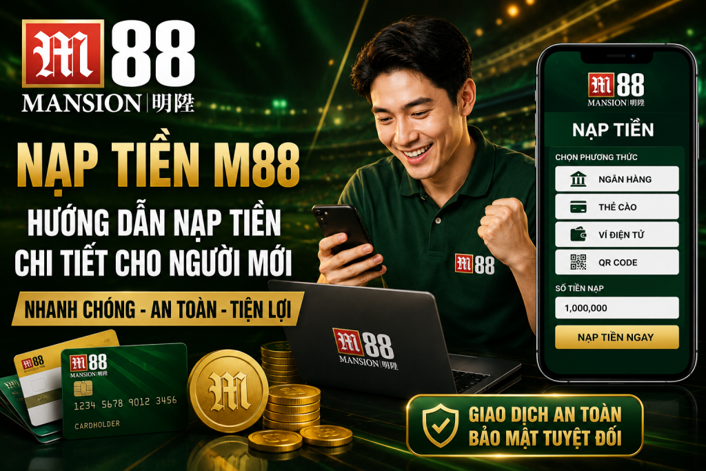 Chi tiết cách nạp tiền m88 an toàn và nhanh chóng