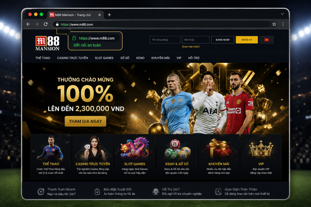 Kiểm tra link M88 an toàn trước khi đăng nhập